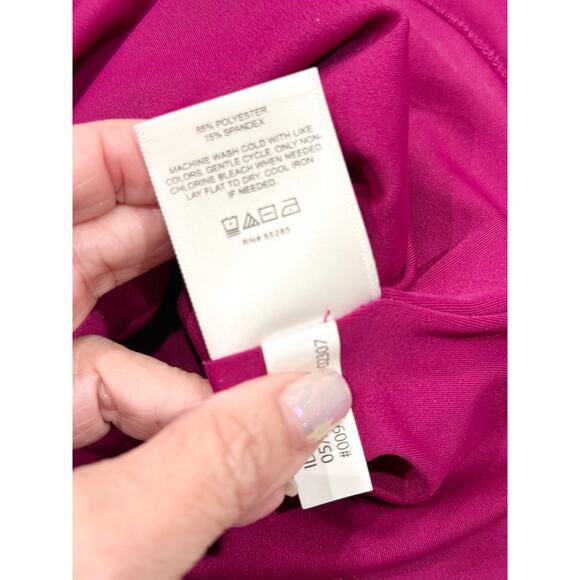 Express Body Contour High Compression Square Neck Long Sleeve Top Size Small NWT - Picture 6 of 7